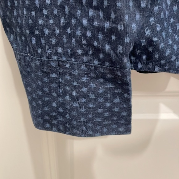 VINTAGE! Levi’s XXL Navy Western Snap Up Long Sleeved Shirt - Picture 6 of 10